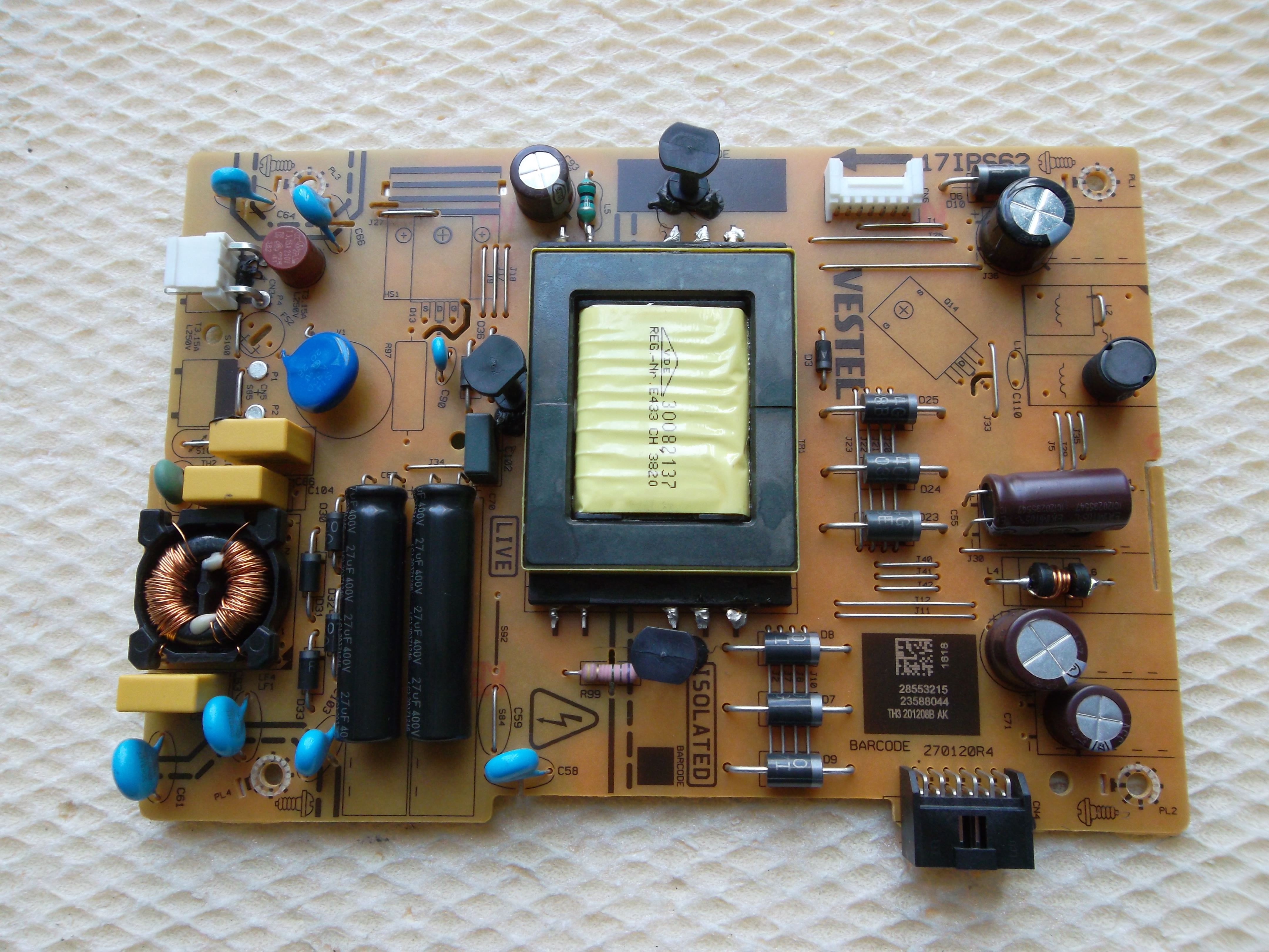 17IPS62 , TOSHIBA 32L3733DG